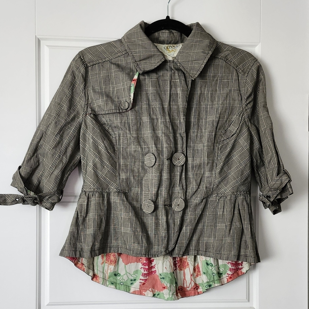 Covet Grey Check Dress Suit Overjacket